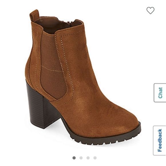 - A.n.a Womens Rancho Motorcycle Boots Block Heels Used - Picture 7 of 9